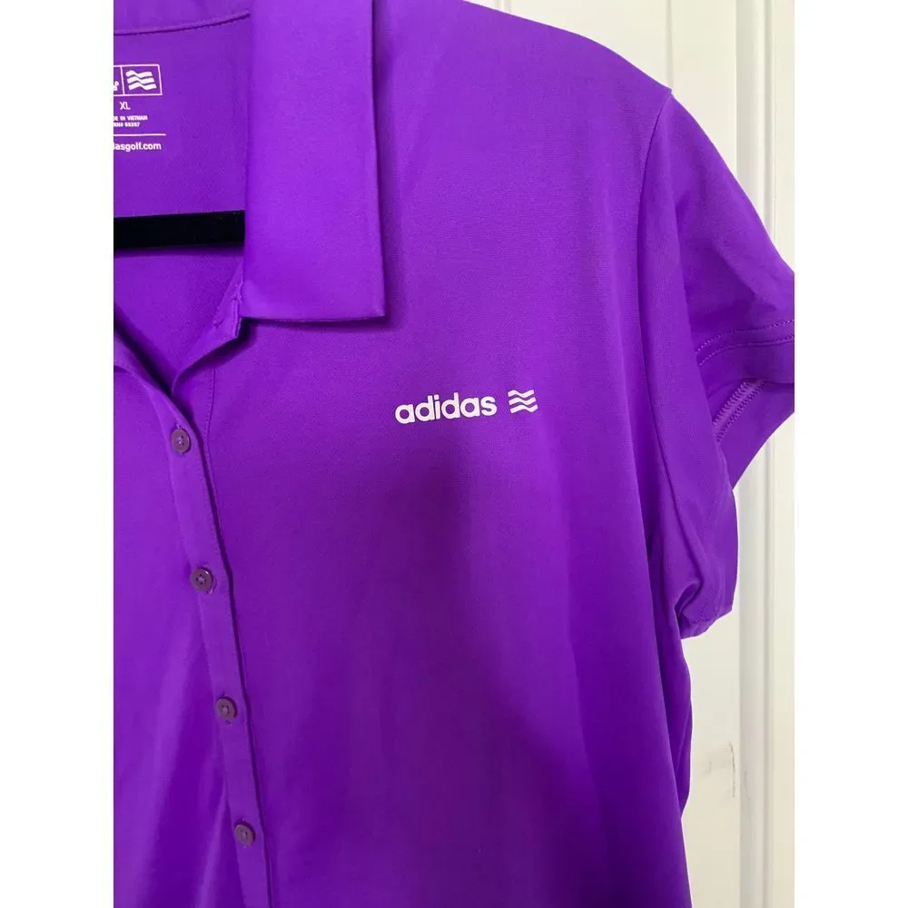 Adidas Purple Athletic Tennis Golf romper Striped Sporty Performance shortall XL - Picture 2 of 8
